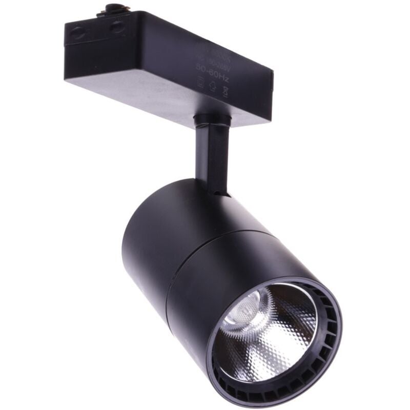 Jandei - Spot sur rail led 40W lumière 6000K noir rail led monophasé