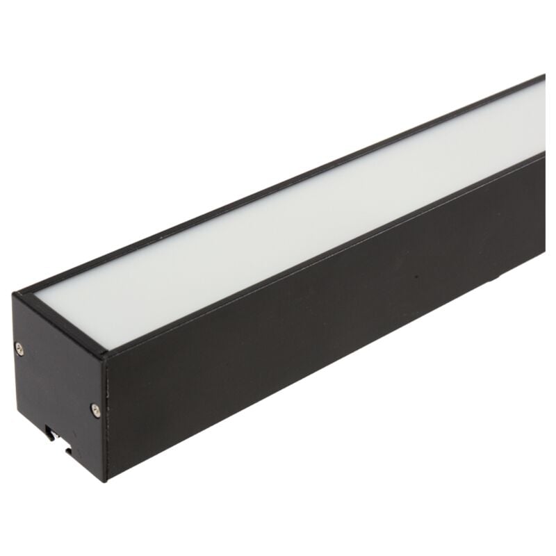 Bande linéaire en aluminium 18W 900x40mm suspension 4200K IP20 cadre noir Bande led - Jandei