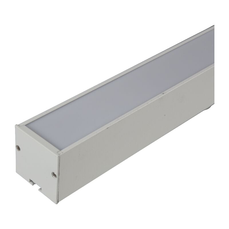 Bande linéaire en aluminium 18W 900x40mm suspension 4200K IP20 cadre blanc Bande led - Jandei