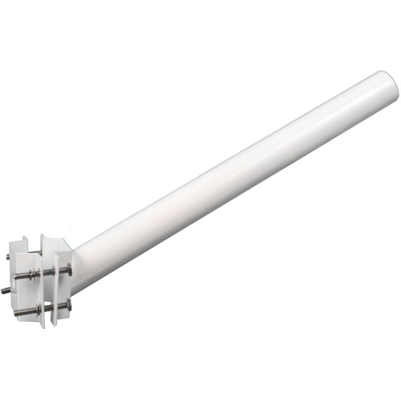 Support pour lampadaire led blanc tube 47mm pour poteau ou mur Accessoires - Jandei