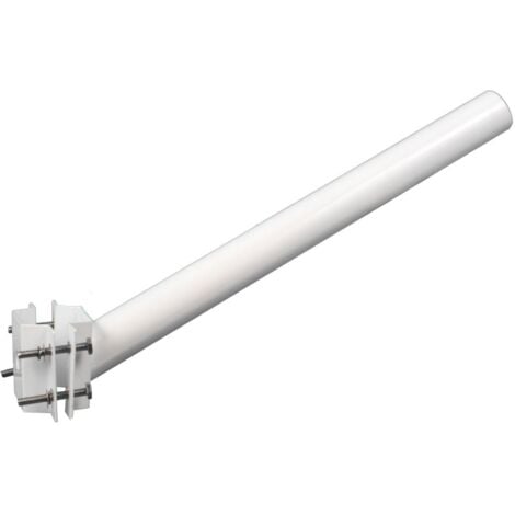 Jandei - Support pour lampadaire LED blanc tube 47mm pour poteau ou mur Accessoires