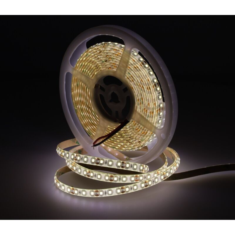 Tira led 12V dc Blanco neutro SMD2835 120 led por metro apto para exterior bobina 5m - Jandei