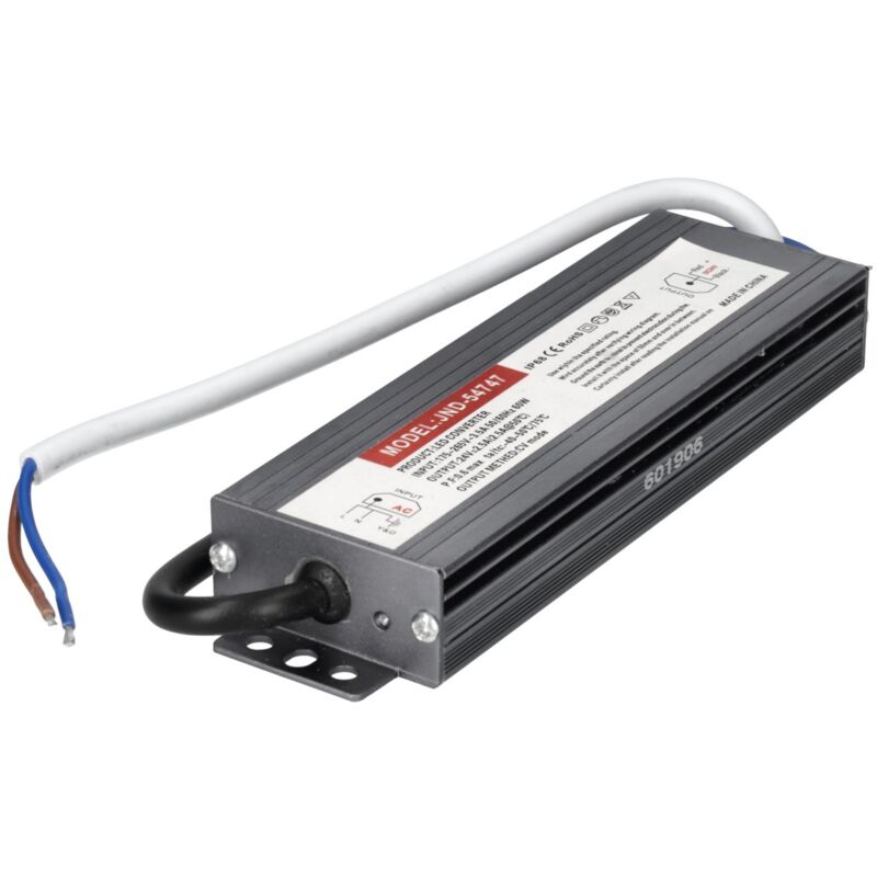 Transformateur 24V 2.5A 60W slim Transformateur Extérieur IP67 - Jandei