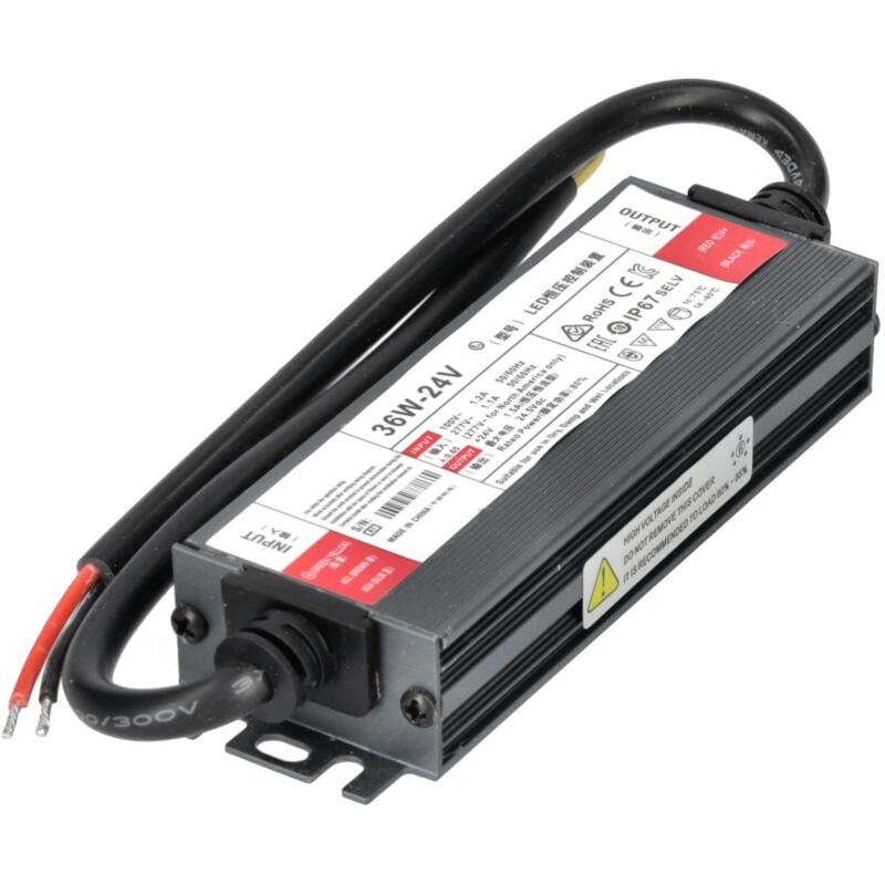 Transformateur 24V 36W 1.5A Transformateur IP67 Extérieur - Jandei