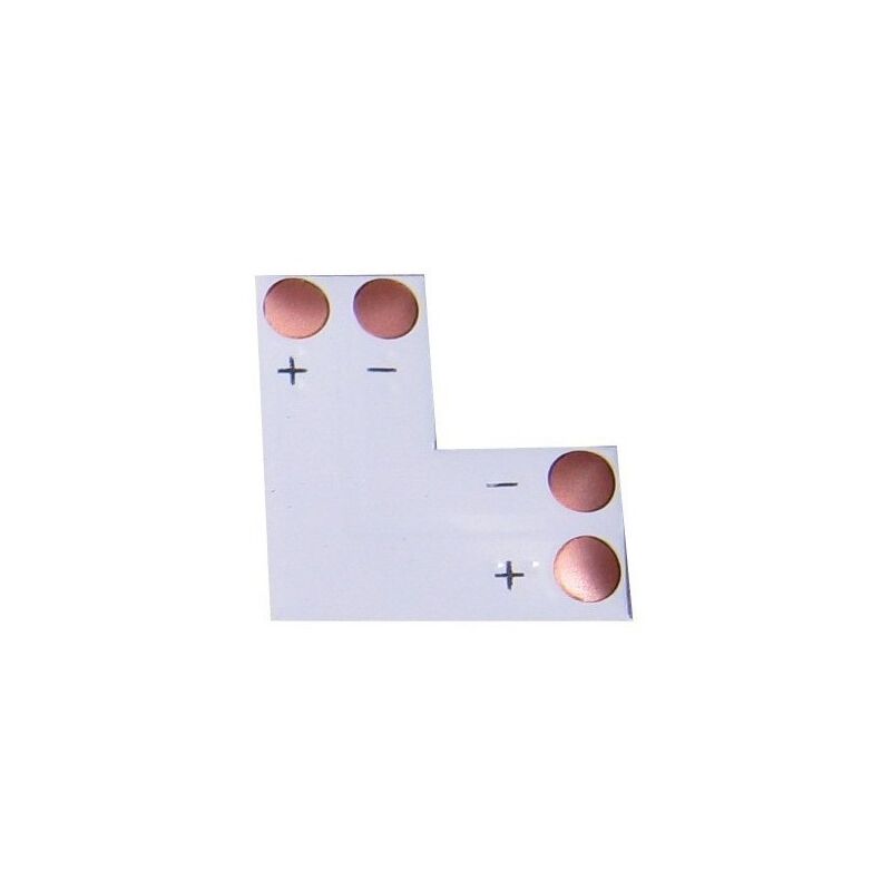 

Pack 10 unidades Unión en L para conector 8 mm tira led 2 contactos - Jandei