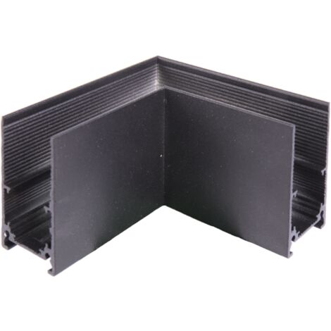 Jandei - Union horizontale en forme de L pour rail magnétique à surface noire Accessoires pour rail magnétique