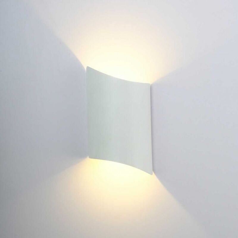 Image of Wall a led Applique 'Darwin' 10w Outdoor IP65 3000K White Foreign Risposte - Jandei