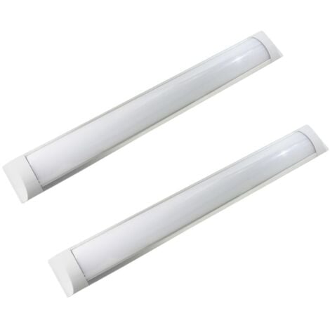 Jandei - x2 Regleta LED, 36W 3600 Lúmenes 120cm, Luz Blanca Fría 6000K, Protección IP20 Para Interior, Equivalente A 2 Tubos Fluorescentes