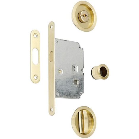 JANDEL kit cierre puerta corredera red. laton satinado , 0KIT