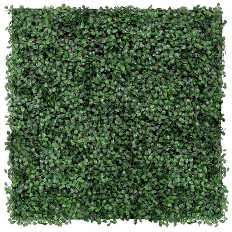 JANGAL Modular Wall Akustik 3D Paneele  520 x 520 mm Dark Green Design Buxus Kunst Pflanzwand Dunkle Gräser