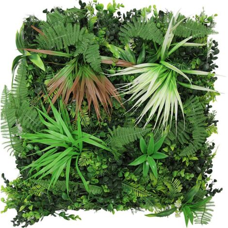 JANGAL Modular Wall Akustik 3D Paneele  520 x 520 mm Exotic Mixed Flora Kunst Pflanzwand Floral