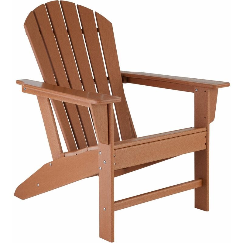 Garden chair Janis - sun lounger, garden lounger, wood sun lounger - brown