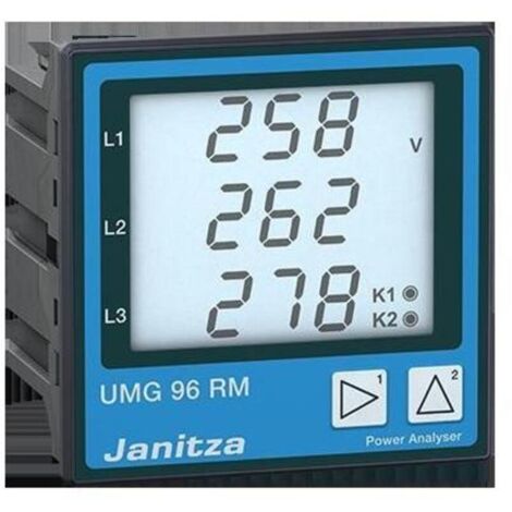 Janitza UMG 96RM-P L-N: 10-300 VAC, L-L: 18-520 VAC