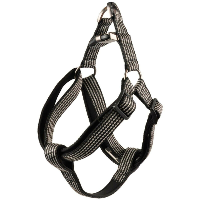 

Jannu arnés negro. talla M 35-60 cm 20 mm. para perro