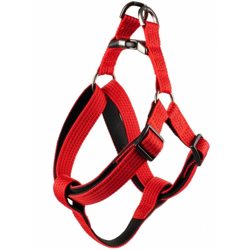 

Jannu arnés rojo. talla L 40-70 cm 25 mm. para perro