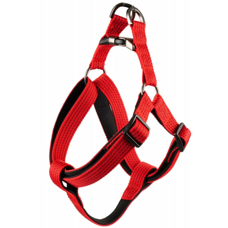 

Jannu arnés rojo. talla XL 60-90 cm 25 mm. para perro