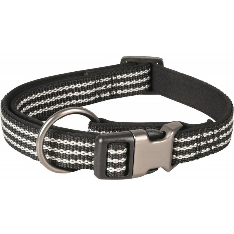 

Jannu collar negro ajustable de 40 a 55 cm 20 mm. talla L. para perro