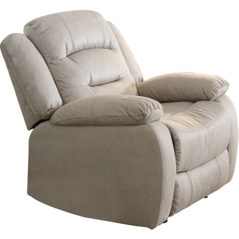 JANS - Fauteuil Relax Manuel Tissu Beige