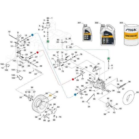 JANTE AVANT +POS.5,5X8PARK4WD ORIGINE STIGA - 187000454/0