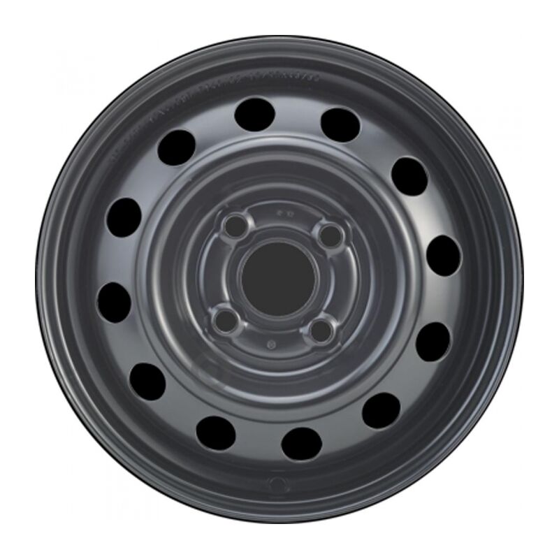 Alcar - Jante tôle 13 pouces - 4 Trous - 4x13 4x100 ET46 AL54 noir