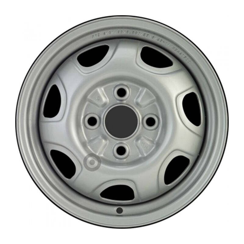 Jante tôle 13 pouces - 4 Trous - 5x13 4x100 ET46 AL56 argent