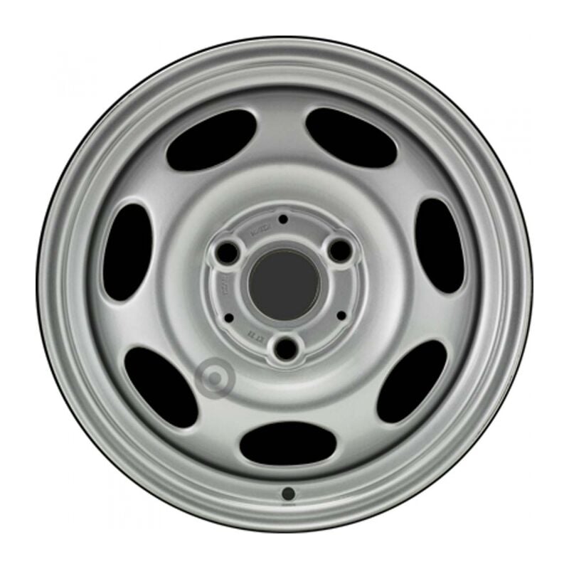 Jante tôle 15 pouces - 3 Trous - 5,5x15 3x112 ET22 AL57 argent