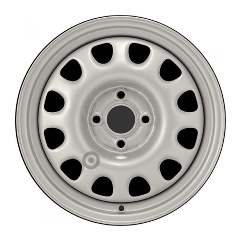 Jante tôle 15 pouces - 4 Trous - 6x15 4x100 ET35 AL57 argent