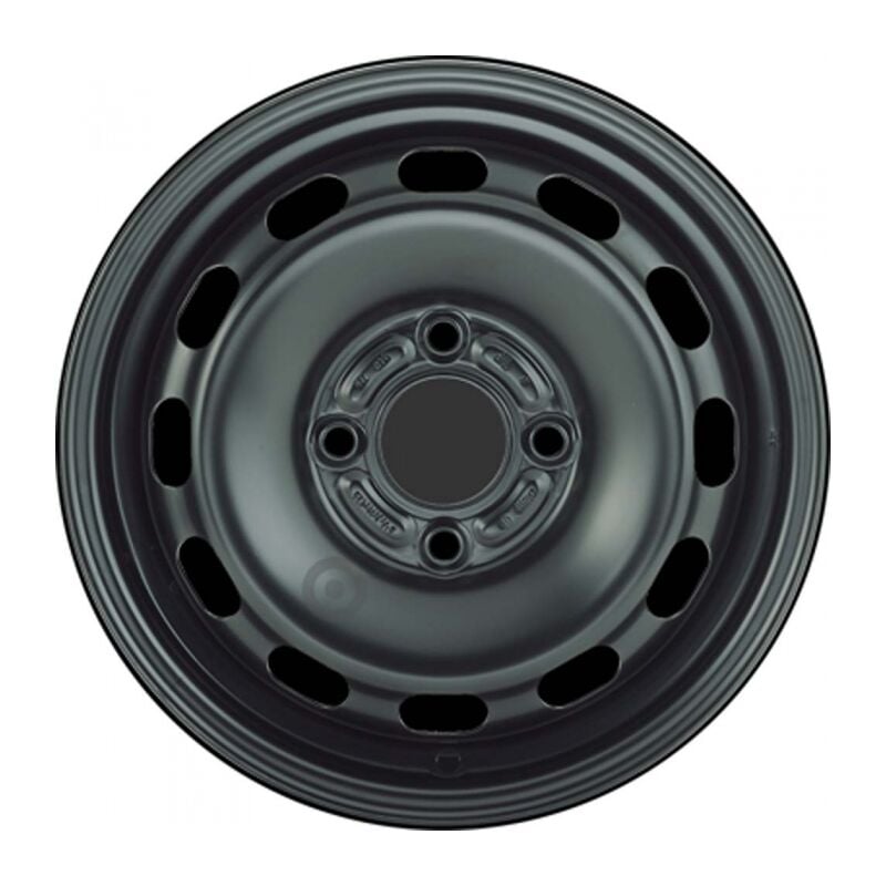 Jante tôle 15 pouces - 4 Trous - 6x15 4x108 ET47,5 AL63,3 noir
