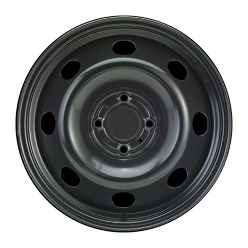 Alcar - Jante tôle 16 pouces - 4 Trous - 6x16 4x108 ET27 AL65 noir