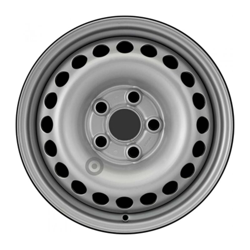 Jante tôle 16 pouces - 5 Trous - 6,5x16 5x120 ET51 AL65,1 argent
