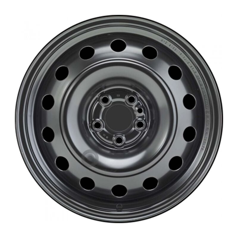 Jante tôle 16 pouces - 5 Trous - 6x16 5x98 ET36,5 AL58 noir