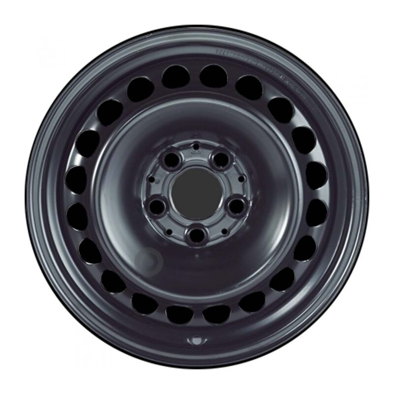 Jante tôle 16 pouces - 5 Trous - 7x16 5x112 ET37 AL66,5 noir