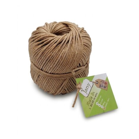 JANY-Ficelle lin-80m-2.6mm-Lin poli-Origine France-Poids réel 475g-Voir photos