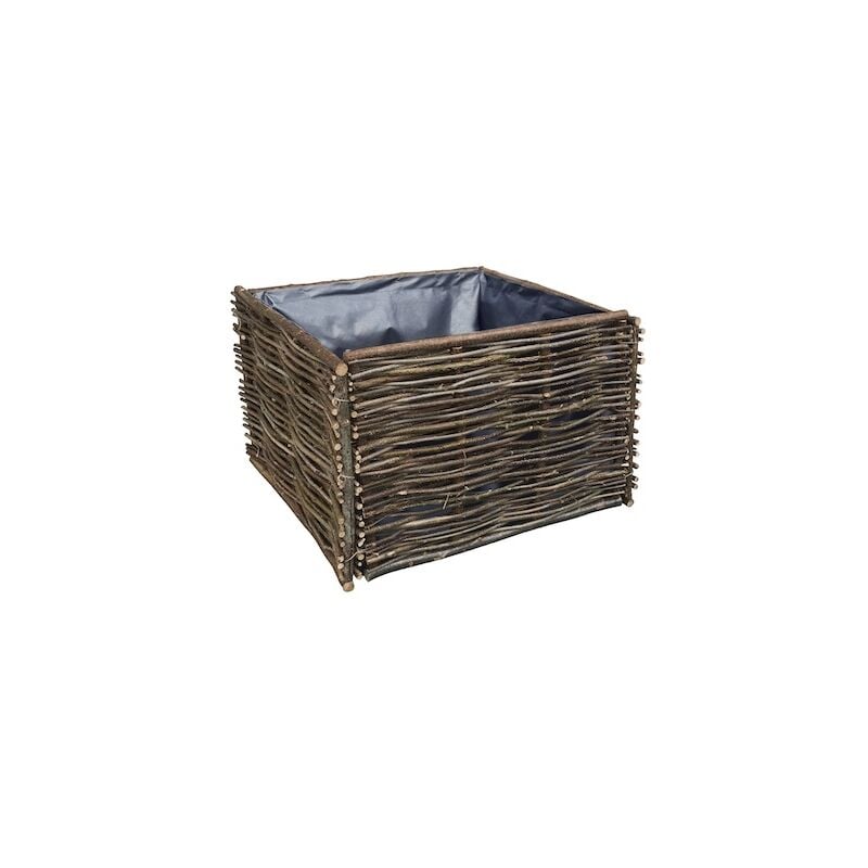Carré Potager en Noisetier - Dimensions L.80xI.80xH.60 cm - Made in Europe - Jany France