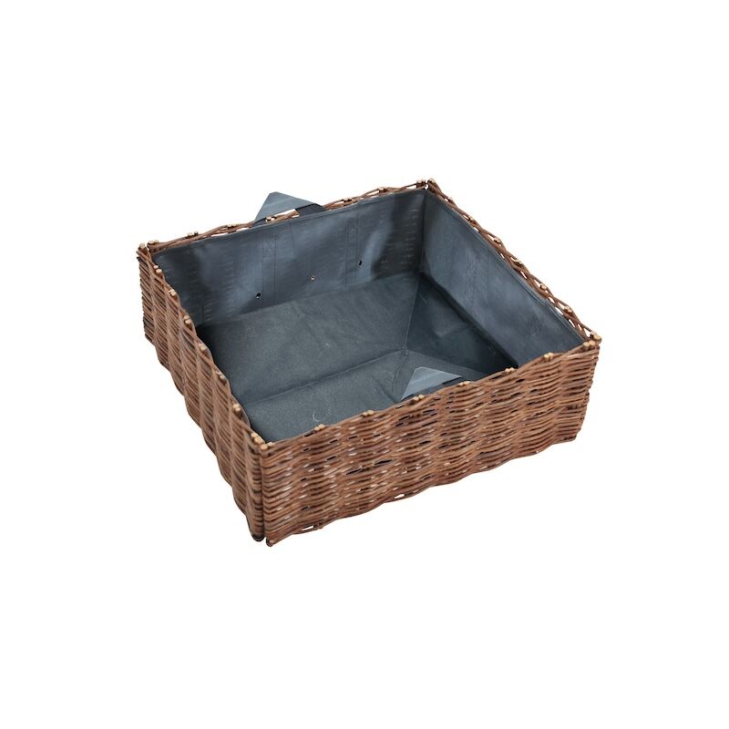 Carré Potager en Osier - Dimensions L.80xl.80xH.20 cm - Jany France