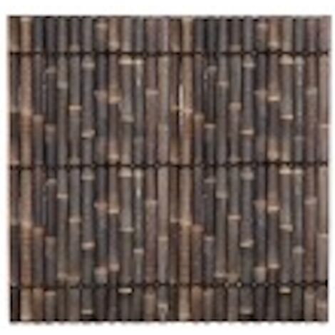 JANY FRANCE Panneau bambou naturel – Demi-bambou – 180 x 180 cm – Brun noir – Occultant – Finition naturelle