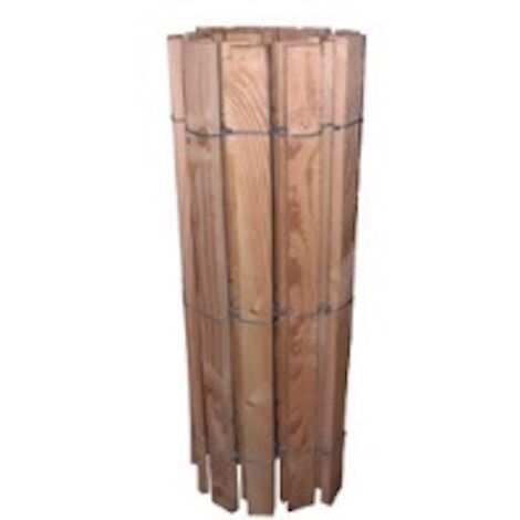 JANY FRANCE Panneau bois Douglas en rouleau - 1,50 x 3 m - Lames 50 mm - Espacement 2 cm - PEFC - Fabrication française