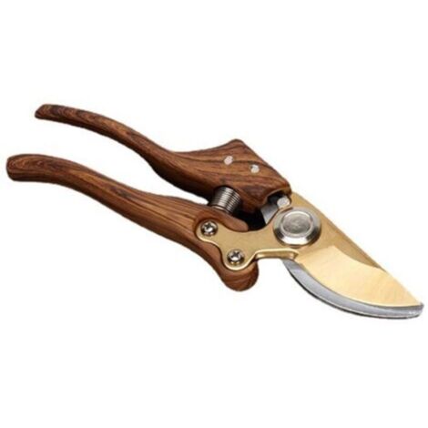 Japanische SK4-Edelstahl-Gartenschere mit gehärteter Klinge für Äste bis 30 mm Durchmesser. Ergonomischer Aluminiumgriff. Präziser und sauberer Schnitt.