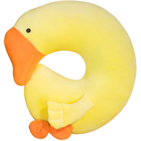 Japanisches Anime-Enten-Plüschtier, U-förmiges Reisekissen, Geburtstags- oder Weihnachtsgeschenk