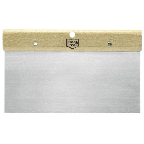 Japanspachtel rostfrei mit Holzgriffleiste Breite 160 mm