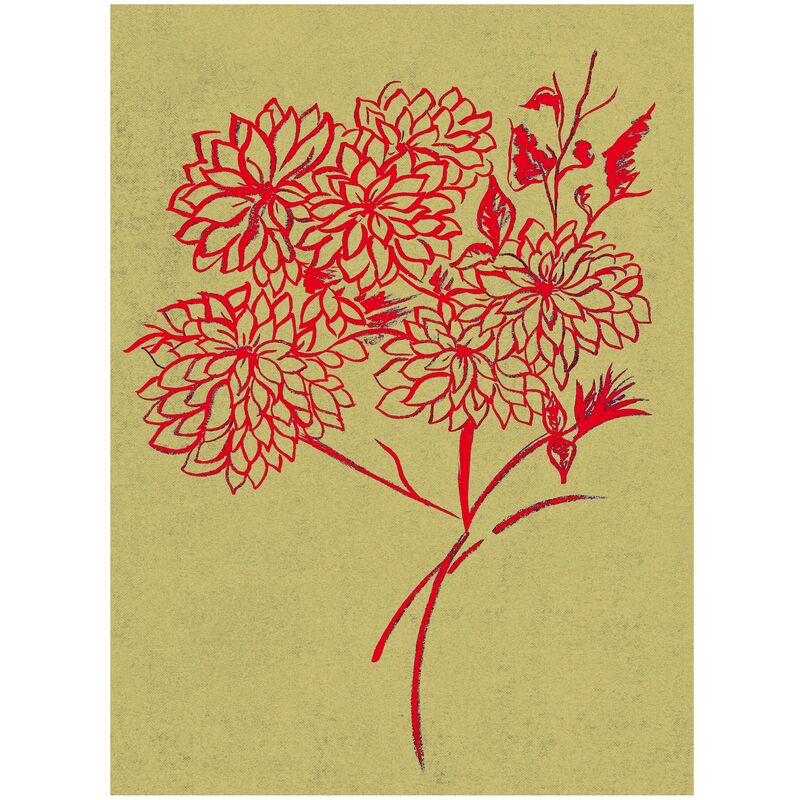 

JAPÓN - Póster Artístico Firmado – Flores - 21x30 cm