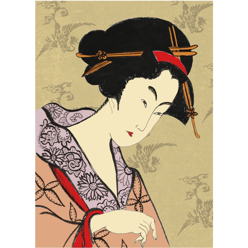 

JAPÓN - Póster Artístico Firmado – Geisha - 21x30 cm