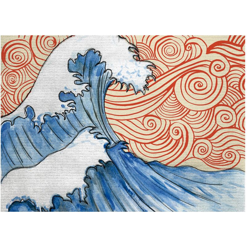 

JAPÓN - Póster Artístico Firmado – Olas - 21x30 cm