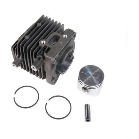 Jardiaffaires – Cylindre piston 34mm pour débroussailleuse Stihl FS75, FS80, FS85, FR85, KM85 – Remplacement direct – Ensemble complet avec piston et segments