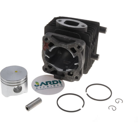 Jardiaffaires – Cylindre piston 34mm pour taille-haies Stihl HS81 HS86 – Remplacement facile – Inclus segments, axe de piston, joints d'embase et d'échappement