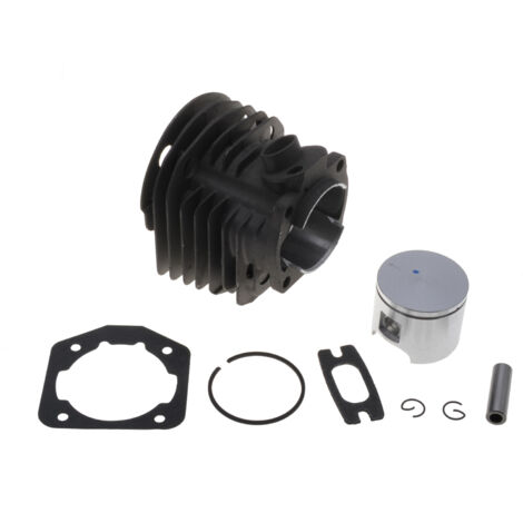 Jardiaffaires – Cylindre piston 46mm pour Husqvarna 50, 51, 55 – Kit complet avec segments, joints et axe – Remplace 503609171 sans modification