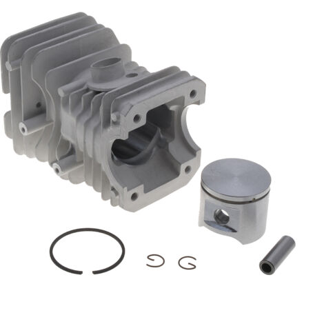 Jardiaffaires – Cylindre piston adaptable 42mm pour tronçonneuses Husqvarna 45, 245R, 245RX – Remplacement sans modification – Livré complet avec piston et segments