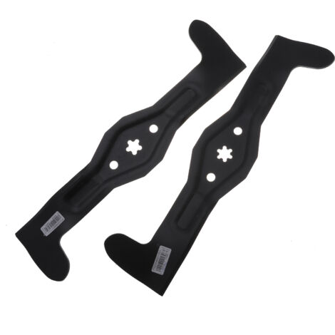 Jardiaffaires – Jeu de 2 lames de tondeuse 465mm – Compatible AYP pour coupe 92cm – Éjection arrière – Tonte précise et efficace