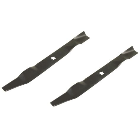 Jardiaffaires – Jeu de lames mulching 535mm pour tondeuses autoportées – Compatible AYP, Electrolux, Husqvarna – Fixation étoilée 5 pointes
