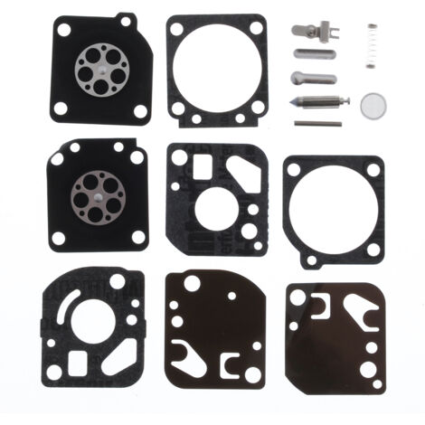 Jardiaffaires – Kit carburateur adaptable Zama RB-29 – Comprend joints, membranes, filtre et pointeau – Compatible avec HOMELITE, JOHN DEERE, RYOBI